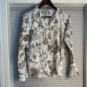 Dalia bell sleeve floral blouse